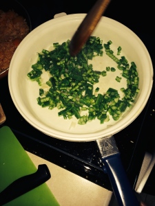 Add some sea salt and then fresh chopped cilantro.