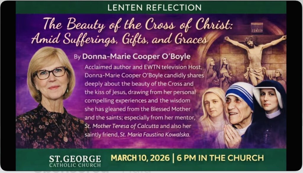 I just returned home from presenting a Lenten 